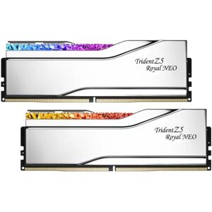 g-skill Memoria RAM G.Skill Trident Z5 Royal Neo F5-6000J2836G32GX2-TR5NS 64GB 2x32GB DDR5 6000MHz CL28 RGB AMD EXPO Multicolore g-skill Memoria RAM G.Skill Trident Z5 Royal Neo F5-6000J2836G32GX2-TR5NS 64GB 2x32GB DDR5 6000MHz CL28 RGB AMD EXPO Multicolore