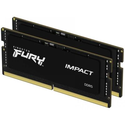 Kingston FURY Impact SO-DIMM DDR5 4800 MHz 64 GB 2x32 GB CL38 Kingston FURY Impact SO-DIMM DDR5 4800 MHz 64 GB 2x32 GB CL38