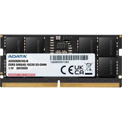 ADATA Memoria RAM AD5S560016G-S 16GB 1x16GB DDR5 5600MHz CL46 SO-DIMM ECC ADATA Memoria RAM AD5S560016G-S 16GB 1x16GB DDR5 5600MHz CL46 SO-DIMM ECC