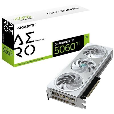 Gigabyte Scheda Grafica GeForce RTX 5060 Ti AERO OC 16GB GDDR7 Reflex 2 RTX AI DLSS4 Gigabyte Scheda Grafica GeForce RTX 5060 Ti AERO OC 16GB GDDR7 Reflex 2 RTX AI DLSS4