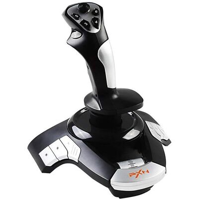 pxn Joystick -F16 per PC - USB con Vibrazione, Manubrio a 8 Vie e Pulsanti Programmabili pxn Joystick -F16 per PC - USB con Vibrazione, Manubrio a 8 Vie e Pulsanti Programmabili