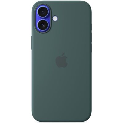 Apple Custodia in silicone Lake Green con MagSafe per iPhone 16 Plus Apple Custodia in silicone Lake Green con MagSafe per iPhone 16 Plus