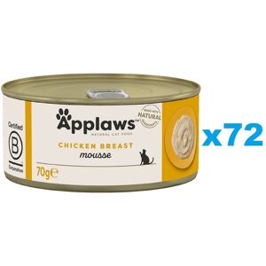 APPLAWS Mousse di Pollo per Gatti 72x70g - Cibo per gatti APPLAWS Mousse di Pollo per Gatti 72x70g - Cibo per gatti