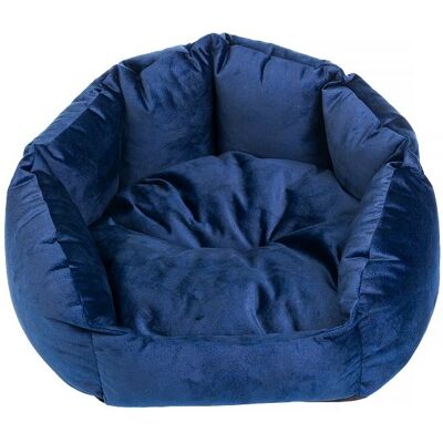 FERA Letto per animali - Ovale con bordi di supporto, Lavabile, Blu FERA Letto per animali - Ovale con bordi di supporto, Lavabile, Blu
