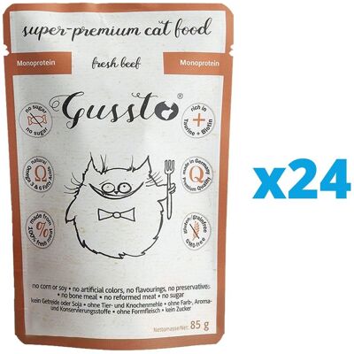 GUSSTO Cat Fresh Cinghiale - Cibo umido per gatti, senza cereali GUSSTO Cat Fresh Cinghiale - Cibo umido per gatti, senza cereali