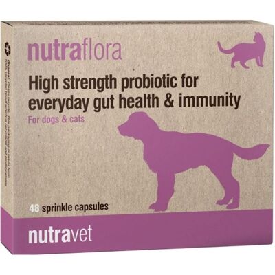 NUTRAVET Nutraflora 48 Capsule - Integratore Probiotico NUTRAVET Nutraflora 48 Capsule - Integratore Probiotico
