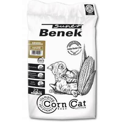 Benek Super Corn Cat Golden - Litter di mais naturale per gatti Benek Super Corn Cat Golden - Litter di mais naturale per gatti