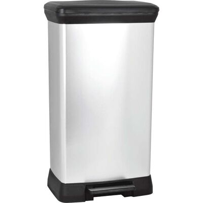 CURVER Cestino DECO BIN 30 l nero/argento metallizzato CURVER Cestino DECO BIN 30 l nero/argento metallizzato