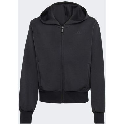Adidas GIACCA DA ALLENAMENTO KIDS CON CAPPUCCIO E ZIP INTEGRALE 13-14A Black Adidas GIACCA DA ALLENAMENTO KIDS CON CAPPUCCIO E ZIP INTEGRALE 13-14A Black