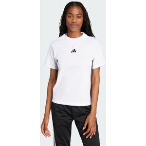 adidas Maglietta in Cotone 3 Strisce - Donna - Bianco adidas Maglietta in Cotone 3 Strisce - Donna - Bianco