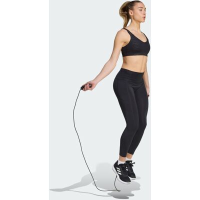 Adidas Reggiseno sportivo a supporto leggero All Me Essentials con grafica S Black Adidas Reggiseno sportivo a supporto leggero All Me Essentials con grafica S Black