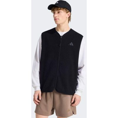 Adidas Gilet in pile alto City Tech 3 Strisce XL Black Adidas Gilet in pile alto City Tech 3 Strisce XL Black