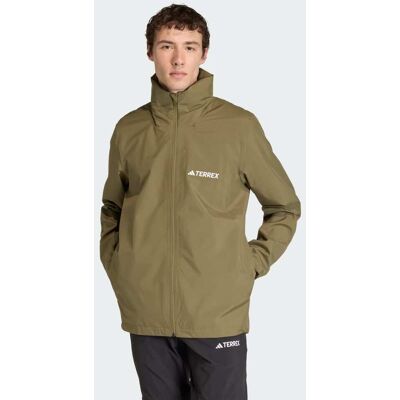 Adidas Giacca impermeabile Multi Essentials 2L M Olive Strata Adidas Giacca impermeabile Multi Essentials 2L M Olive Strata