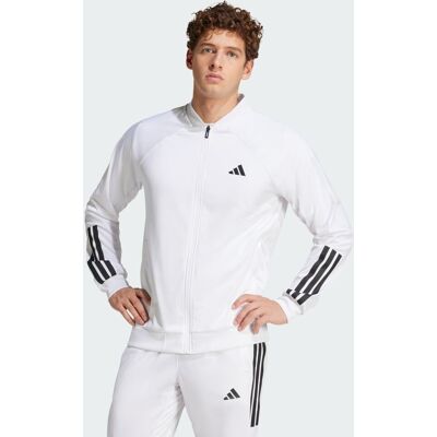 Giacca da Tennis Bianca da Uomo Adidas - Traspirante, Riciclata Giacca da Tennis Bianca da Uomo Adidas - Traspirante, Riciclata