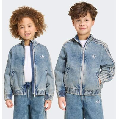 Adidas GIACCA DA ALLENAMENTO FIREBIRD LOOSE DENIM 4-5A Worn Blue Denim Adidas GIACCA DA ALLENAMENTO FIREBIRD LOOSE DENIM 4-5A Worn Blue Denim