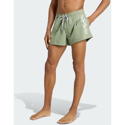 Adidas LOGO Stretchy Knit Swim Shorts 3 Inch S Solar Purple / White Adidas LOGO Stretchy Knit Swim Shorts 3 Inch S Solar Purple / White