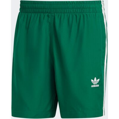 Adidas Short da nuoto Originals adicolor 3-Stripes L Dark Green / White Adidas Short da nuoto Originals adicolor 3-Stripes L Dark Green / White