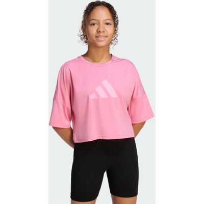 Adidas T-SHIRT FUTURE ICONS CON TAGLIO CORTO 9-10A St Tropic Bloom / True Pink Adidas T-SHIRT FUTURE ICONS CON TAGLIO CORTO 9-10A St Tropic Bloom / True Pink