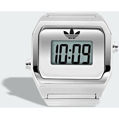 Adidas Orologio digitale Two Ring SST 1 Taglia Silver Metallic Adidas Orologio digitale Two Ring SST 1 Taglia Silver Metallic