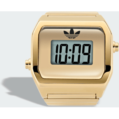 Adidas Orologio Digital Two Ring M 1 Taglia Gold Metallic Adidas Orologio Digital Two Ring M 1 Taglia Gold Metallic