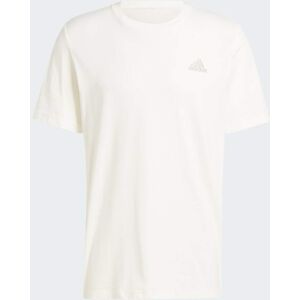 Adidas T-shirt in Jersey Singolo Essentials con Logo Piccolo Ricamato XS Off White Adidas T-shirt in Jersey Singolo Essentials con Logo Piccolo Ricamato XS Off White