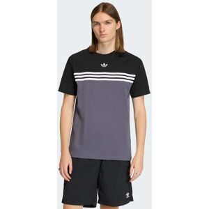 Adidas T-shirt a righe sul petto S Aurora Onix / Black Adidas T-shirt a righe sul petto S Aurora Onix / Black