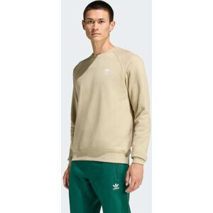 Adidas Felpa Trefoil Essentials Crew L Stone Khaki Adidas Felpa Trefoil Essentials Crew L Stone Khaki