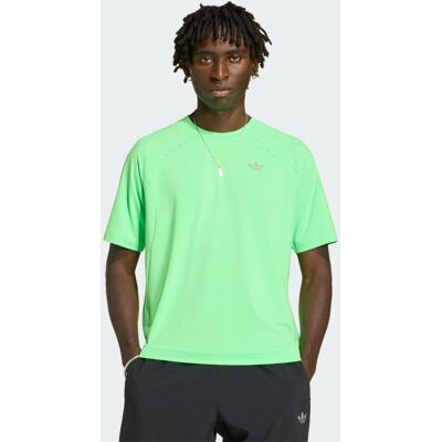 Adidas T-SHIRT TECH TREFOIL ESSENTIALS POLIESTERE XS Screaming Green Adidas T-SHIRT TECH TREFOIL ESSENTIALS POLIESTERE XS Screaming Green
