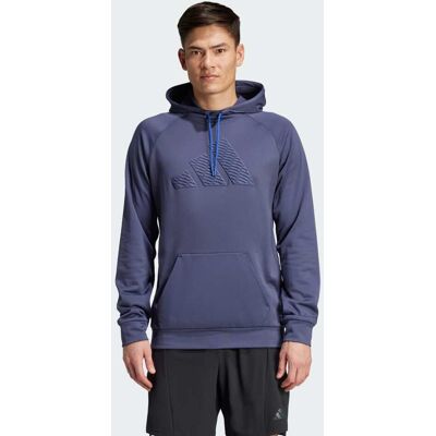 Adidas Felpa con cappuccio da allenamento Game and Go Big Logo L Shadow Navy Adidas Felpa con cappuccio da allenamento Game and Go Big Logo L Shadow Navy