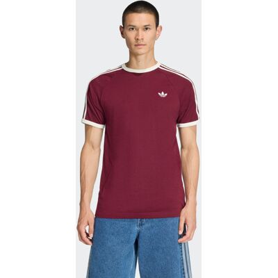 Adidas T-shirt 3-Stripes XS Maroon / Off White Adidas T-shirt 3-Stripes XS Maroon / Off White