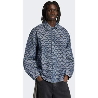 Adidas CAMICIA IN DENIM CON MONOGRAMMA S Indigo Denim Adidas CAMICIA IN DENIM CON MONOGRAMMA S Indigo Denim
