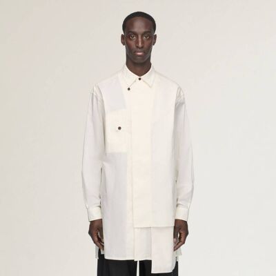 Adidas Y-3 ADAPTIVE COTTON SHIRT L Chalk White Adidas Y-3 ADAPTIVE COTTON SHIRT L Chalk White
