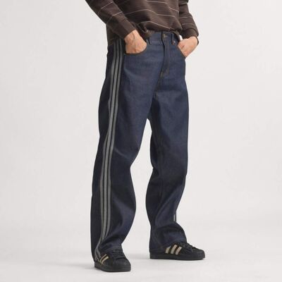 Adidas Jeans Firebird Adicolor Denim Mid-Rise Straight Leg 28" Indigo Denim Adidas Jeans Firebird Adicolor Denim Mid-Rise Straight Leg 28" Indigo Denim