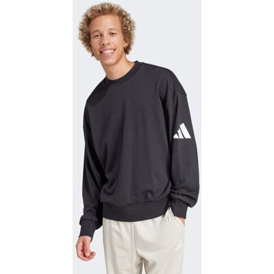 Adidas Felpa Essentials Loose Fit 3 Bar Logo XL Black / White Adidas Felpa Essentials Loose Fit 3 Bar Logo XL Black / White