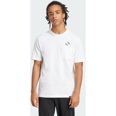 Adidas T-shirt Lounge Slides Graphic Pocket M White Adidas T-shirt Lounge Slides Graphic Pocket M White