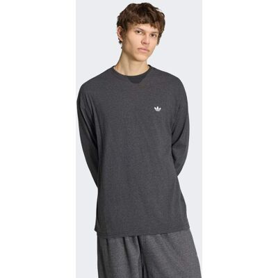 Adidas MAGLIA A MANICHE LUNGHE TREFOIL ESSENTIALS MELANGE M Dark Grey Heather Adidas MAGLIA A MANICHE LUNGHE TREFOIL ESSENTIALS MELANGE M Dark Grey Heather