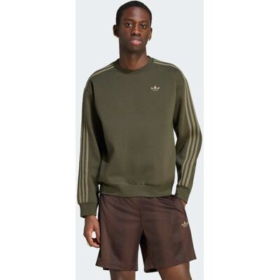 Adidas GIROCOLLO OVERSIZE ADICOLOR A 3 STRISCE XS Night Cargo Adidas GIROCOLLO OVERSIZE ADICOLOR A 3 STRISCE XS Night Cargo