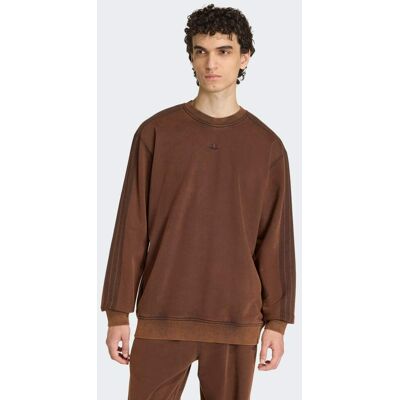 Adidas Felpa girocollo lavata retro Premium Essentials M Aurora Coffee Adidas Felpa girocollo lavata retro Premium Essentials M Aurora Coffee