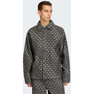Adidas CAMICIA IN DENIM CON MONOGRAMMA S Black Adidas CAMICIA IN DENIM CON MONOGRAMMA S Black