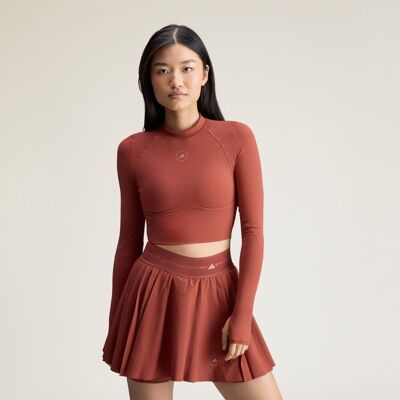 Adidas Top corto da allenamento by Stella McCartney Longsleeve L Burnt Sienna Adidas Top corto da allenamento by Stella McCartney Longsleeve L Burnt Sienna