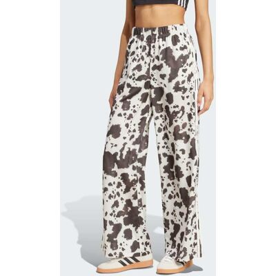 Adidas Pantaloni Originals Satin Wide Leg 2XS Multicolor / Off White Adidas Pantaloni Originals Satin Wide Leg 2XS Multicolor / Off White