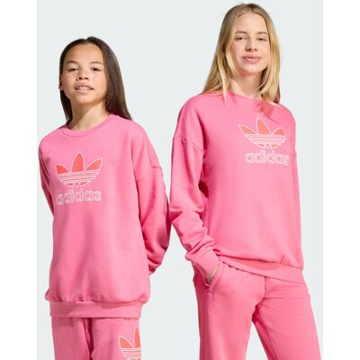 Adidas Felpa Trefoil Crew Junior 14-15A Pink Fusion / Lucid Red Adidas Felpa Trefoil Crew Junior 14-15A Pink Fusion / Lucid Red