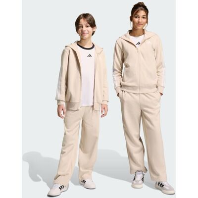 Adidas Tuta kids in tessuto felpato con cappuccio 13-14A Crystal Linen / White Adidas Tuta kids in tessuto felpato con cappuccio 13-14A Crystal Linen / White
