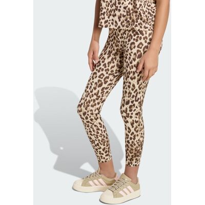Adidas LEGGINGS SPORTIVI CON STAMPA ANIMALIER 9-10A Crystal Linen / Khaki Six / Dark Brown / Dark Brown Adidas LEGGINGS SPORTIVI CON STAMPA ANIMALIER 9-10A Crystal Linen / Khaki Six / Dark Brown / Dark Brown