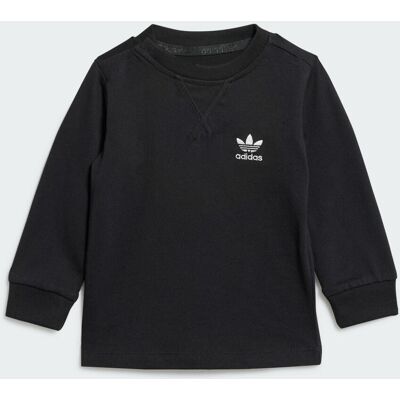 Adidas Maglia Long Sleeve Infant 0-3M Black Adidas Maglia Long Sleeve Infant 0-3M Black