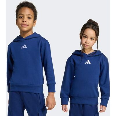 Adidas Felpa con cappuccio Essentials Kids 7-8A Dark Blue / White Adidas Felpa con cappuccio Essentials Kids 7-8A Dark Blue / White