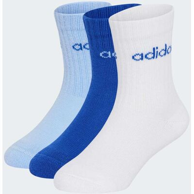 Adidas CALZE LINEAR 3 PAIA PER CONFEZIONE PER BAMBINI E BAMBINE 22-24 White / Royal Blue / Glow Blue Adidas CALZE LINEAR 3 PAIA PER CONFEZIONE PER BAMBINI E BAMBINE 22-24 White / Royal Blue / Glow Blue