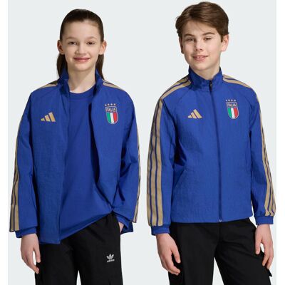 Adidas Giacca anthem Home Italia per bambini e bambine 7-8A Bold Blue Adidas Giacca anthem Home Italia per bambini e bambine 7-8A Bold Blue