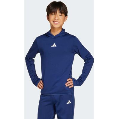 Adidas Felpa con cappuccio Game and Go Junior 13-14A Dark Blue / White Adidas Felpa con cappuccio Game and Go Junior 13-14A Dark Blue / White
