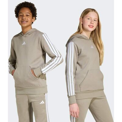 Adidas Felpa con cappuccio Essentials 9-10A Silver Pebble / White Adidas Felpa con cappuccio Essentials 9-10A Silver Pebble / White